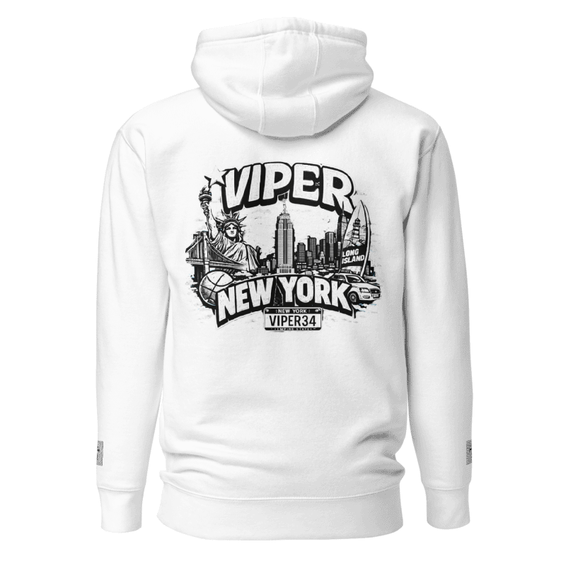 Viper "NY" White Hoodie